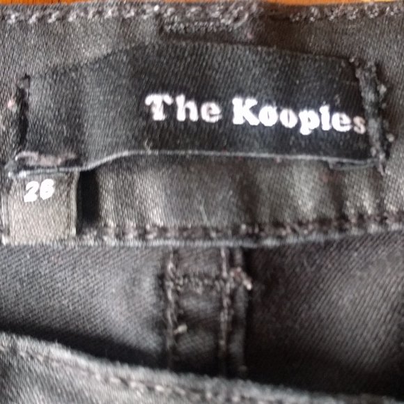 The Kooples Black Skin Leath Pants sz 26 - Picture 8 of 8